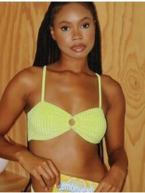 Dippin' Daisy's bra top Swim Neon Yellow women’s Small